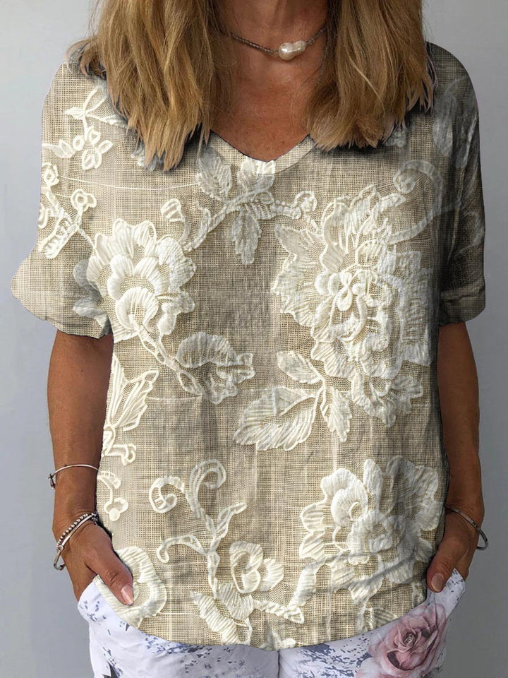 Tamara | Künstlerische Bluse mit Print