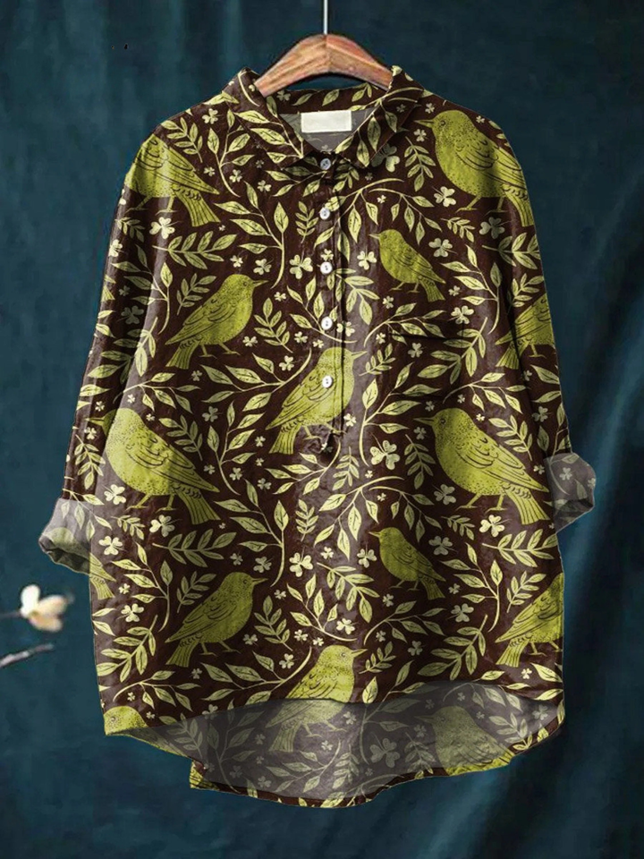 Ella-Rose | Legeres T-Shirt im Vintage-Stil mit Blumenmuster
