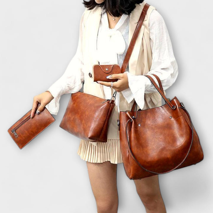 Anna-Ida | 4-teiliges Vintage-Taschenset