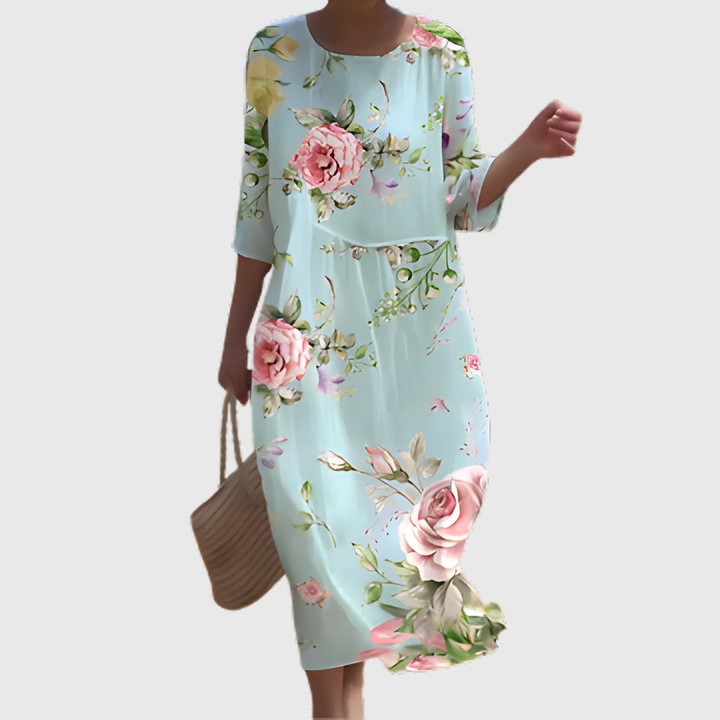 Emma-Greta | Fließendes langes Kleid – chic und bequem