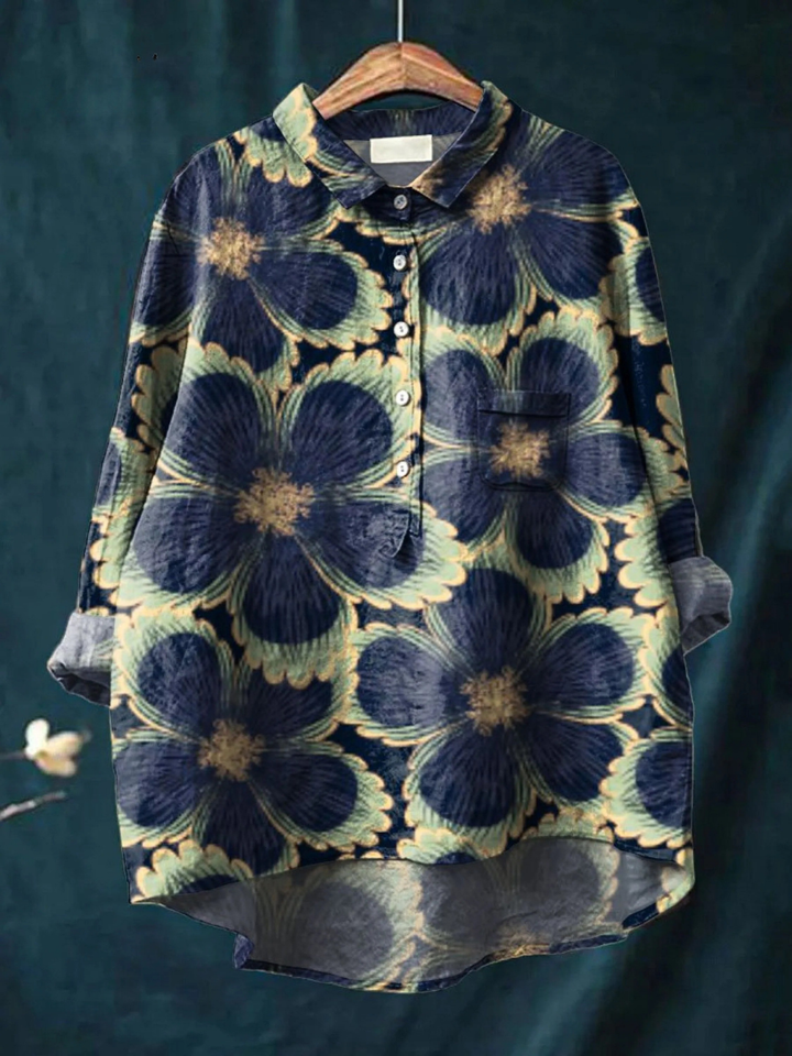 Lena-Martha | Legere Damenbluse im floralen Vintage-Stil