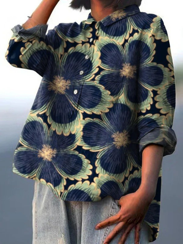 Lena-Martha | Legere Damenbluse im floralen Vintage-Stil