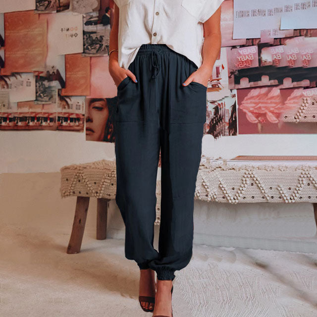 Laura-Luise | Elegante Hose mit Kordel
