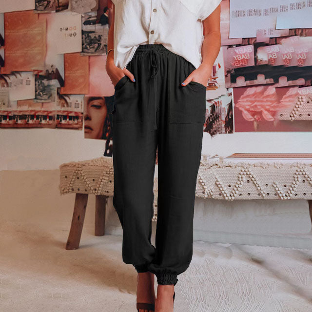 Laura-Luise | Elegante Hose mit Kordel