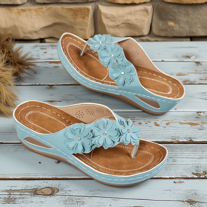 Maja-Johanna | Bequeme Sandalen mit Blumenmotiv