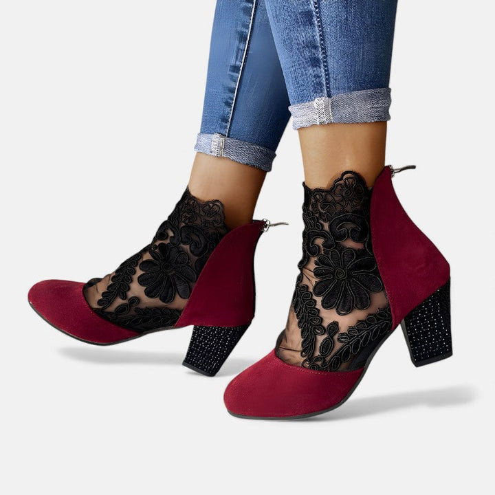 Kunigunde | Atmungsaktive elegante orthopädische Absatzschuhe