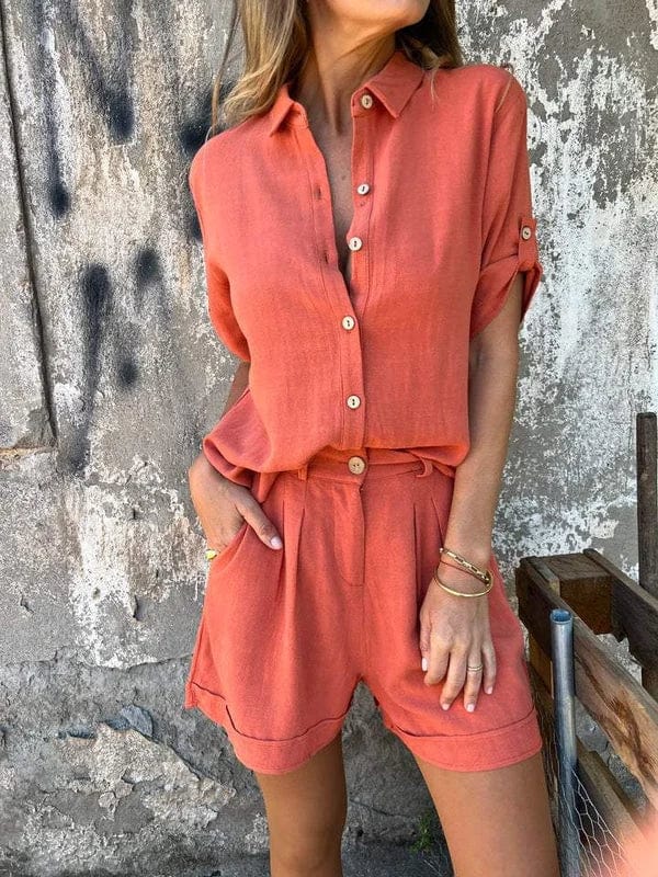 Paula-Magdalena | Luftiges geknöpftes Set
