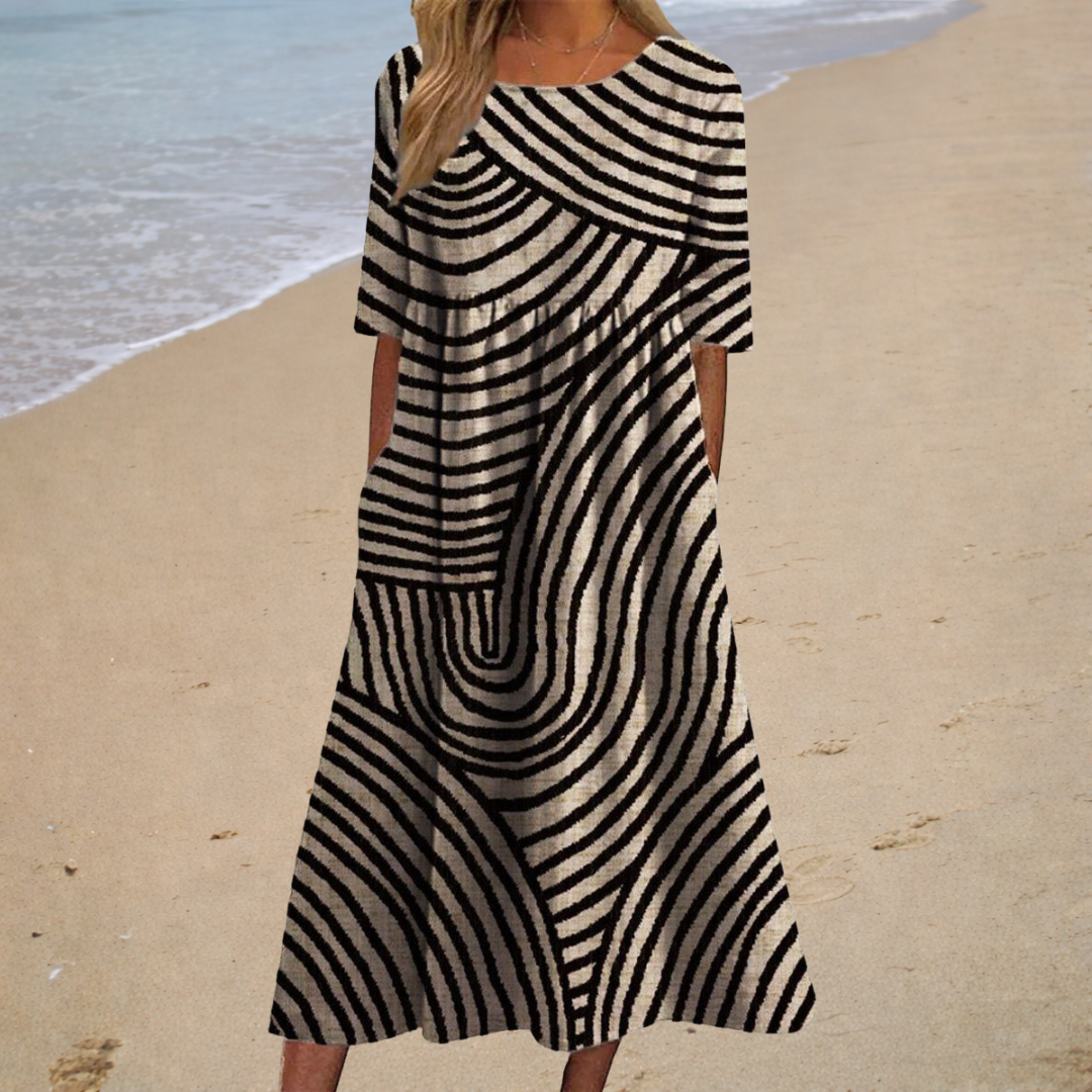 Emma-Clara | Fließendes langes Kleid – chic und bequem