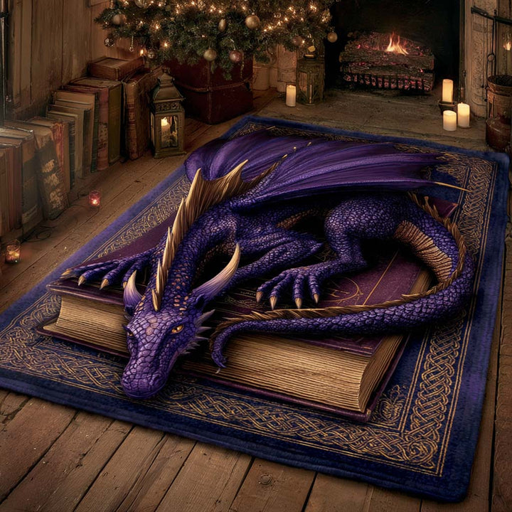 Teppich – Verzauberter Drache in Amethyst