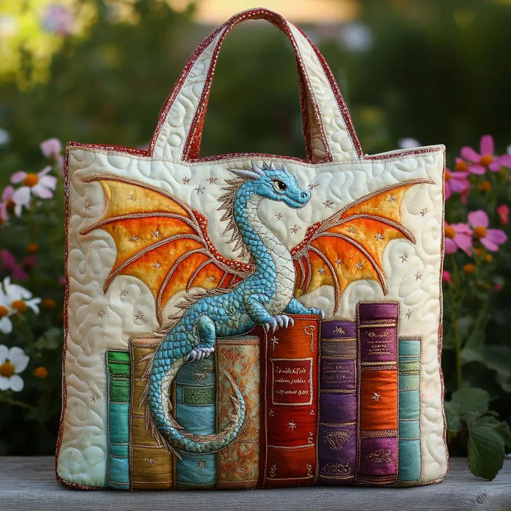 Stepp-Tasche - Smaragddrache, Hüter der Bücher