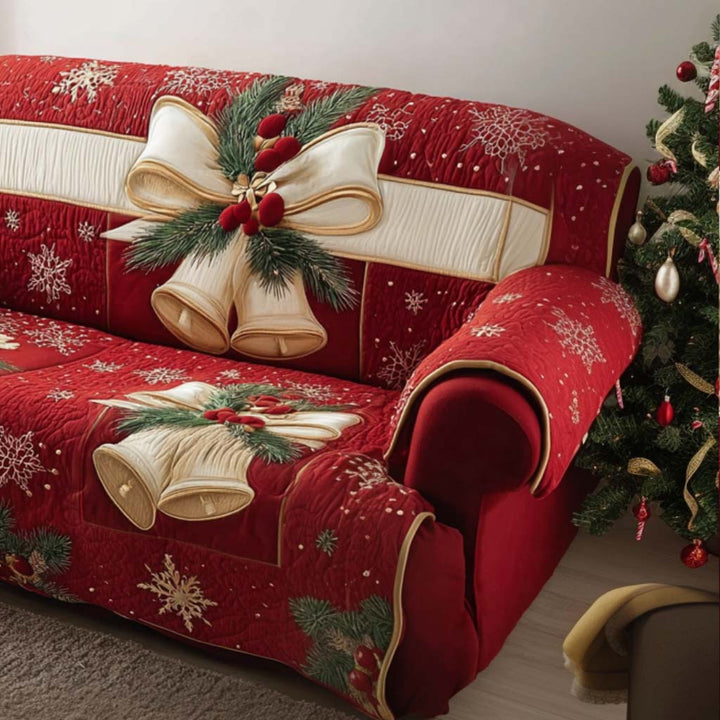 Gesteppter Sofabezug – mit Weihnachtsmotiv