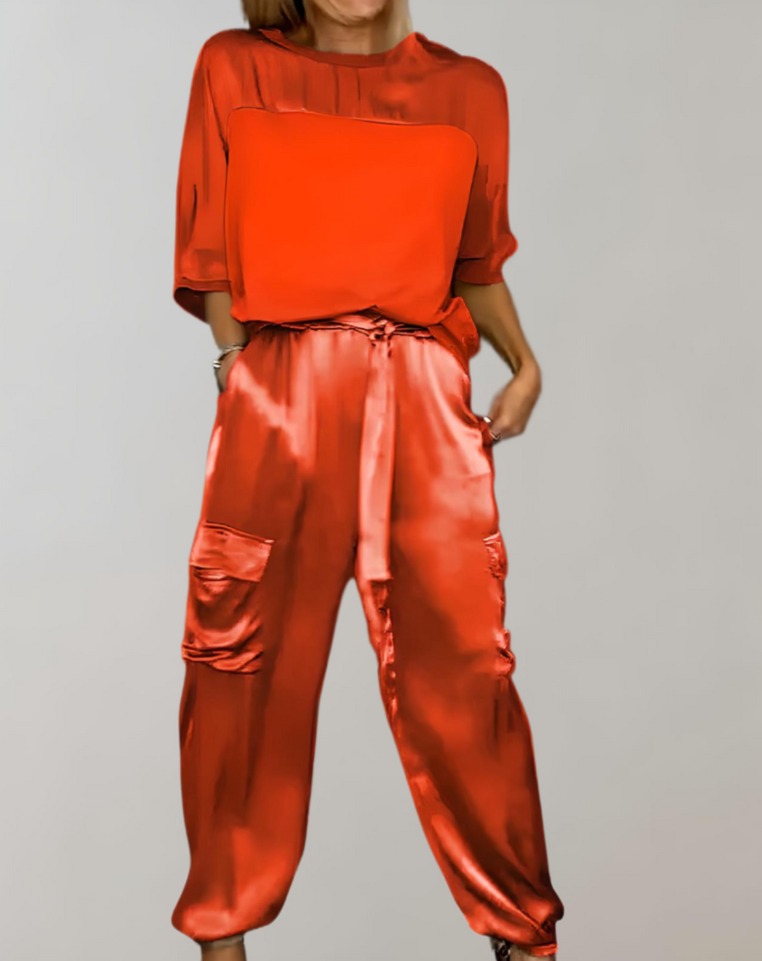Ida-Frieda | Cargo-Lounge-Set aus Seide
