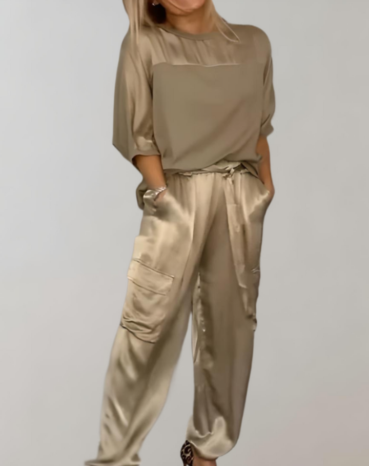 Frieda | Cargo-Lounge-Set aus Seide
