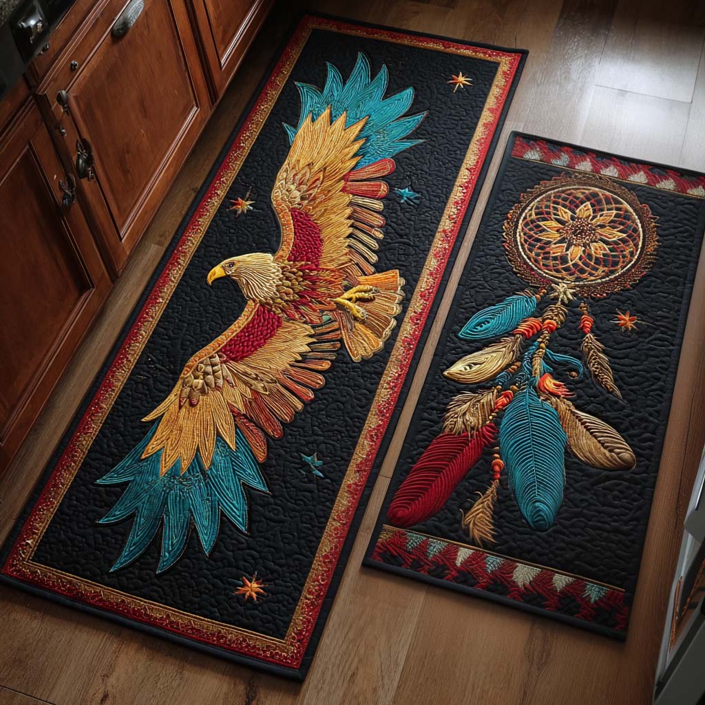 Rutschfester Küchenteppich – Adler und natürlichen Details