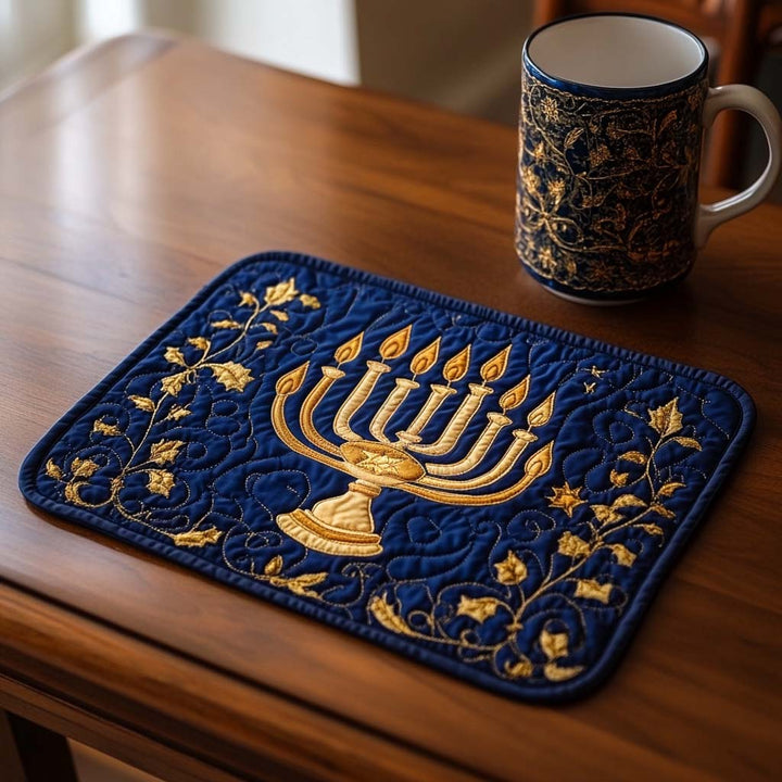 Gesteppte Tischsets – Lichterglanz
