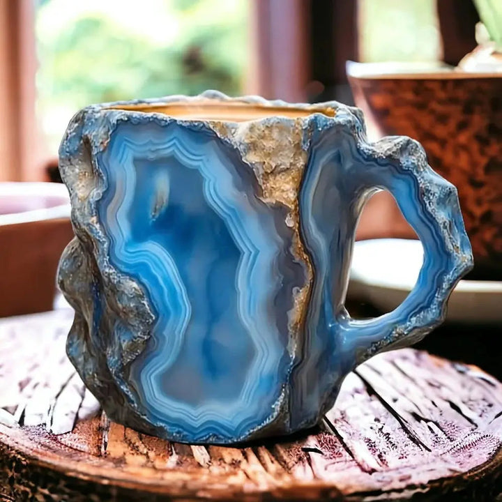 Kaffeetassen aus mineralischem Kristall