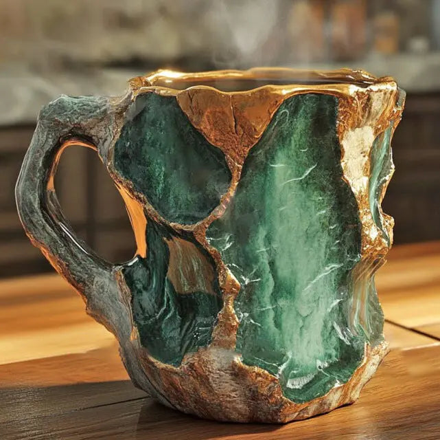 Kaffeetassen aus mineralischem Kristall