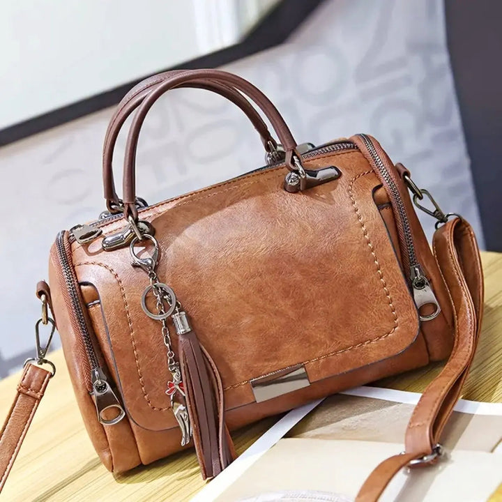 Mia-Rose | Ledertasche mit Struktur