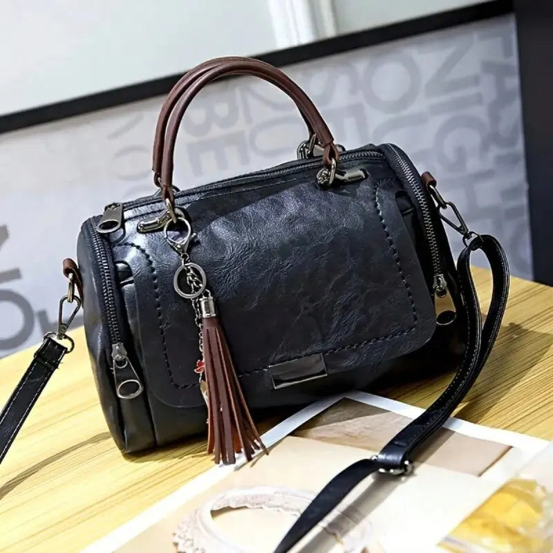 Mia-Rose | Ledertasche mit Struktur
