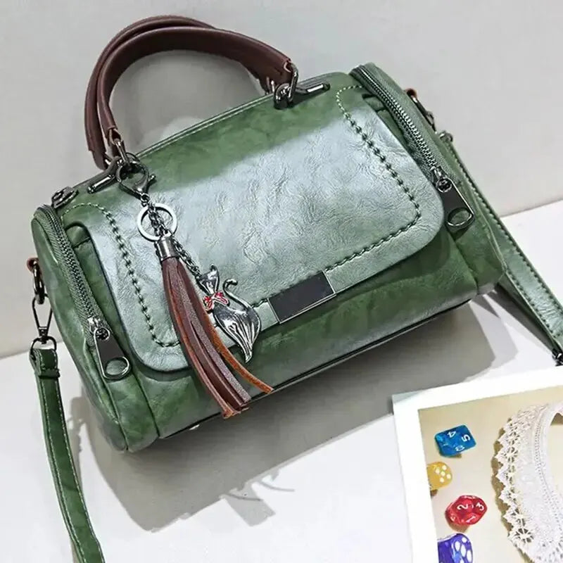 Mia-Rose | Ledertasche mit Struktur