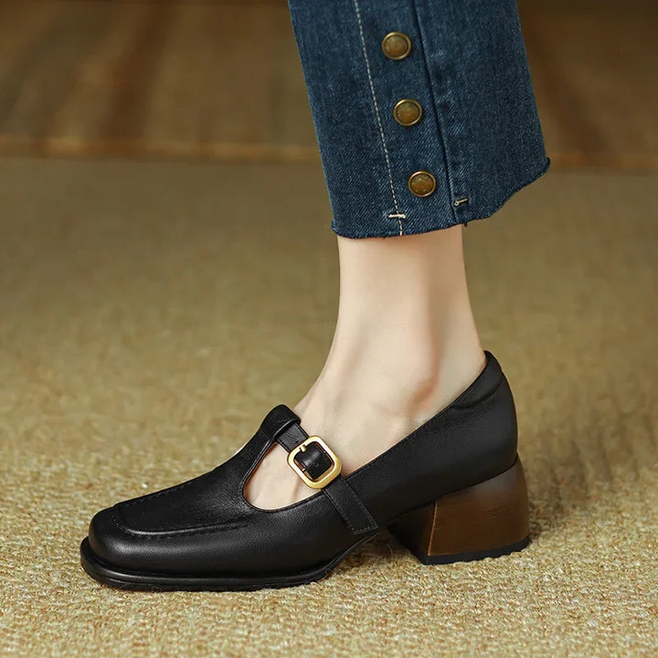 Emilia – T-Steg-Schuhe im Vintage-Stil