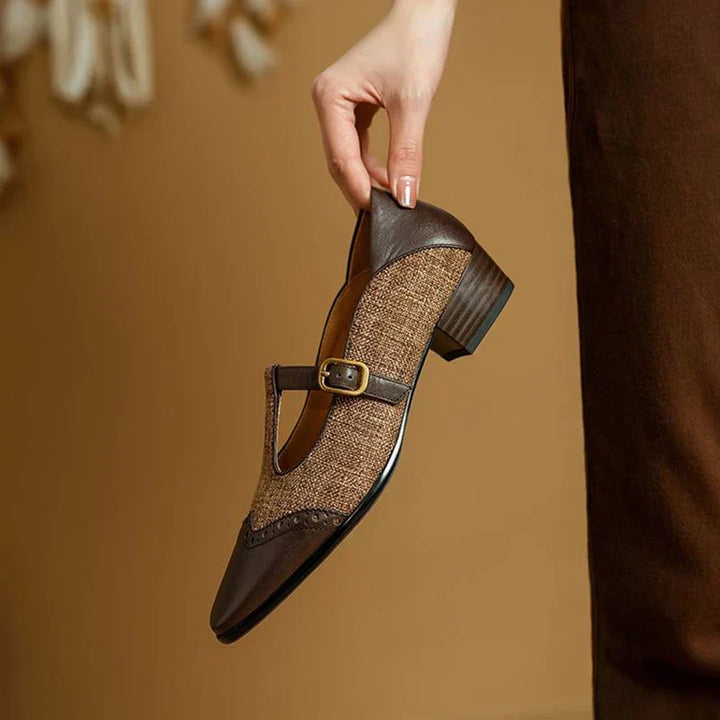 Sophie – Vintage-Schuhe mit Schnalle