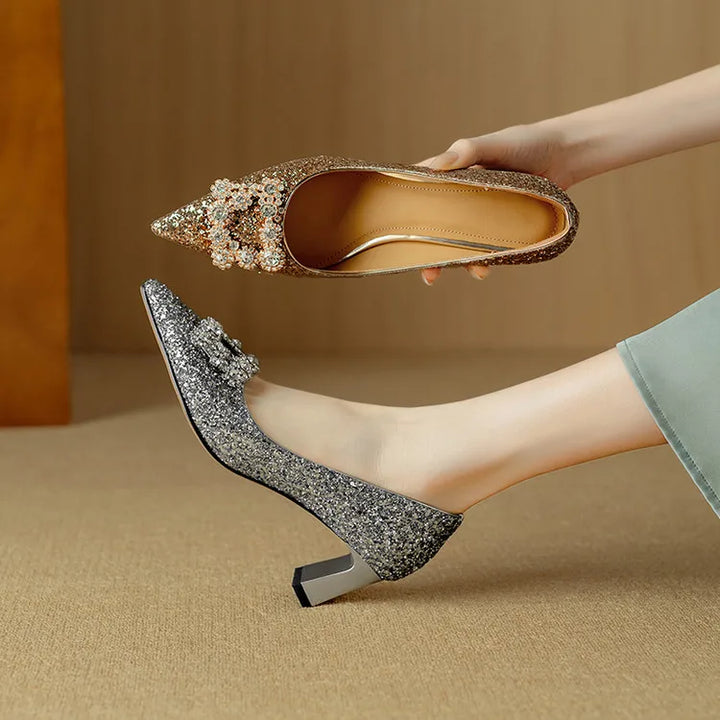 Theresa – Glitzer-Pumps