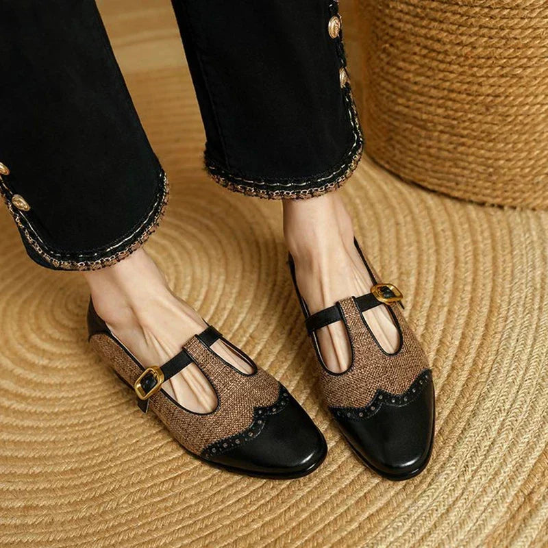 Sophie – Vintage-Schuhe mit Schnalle