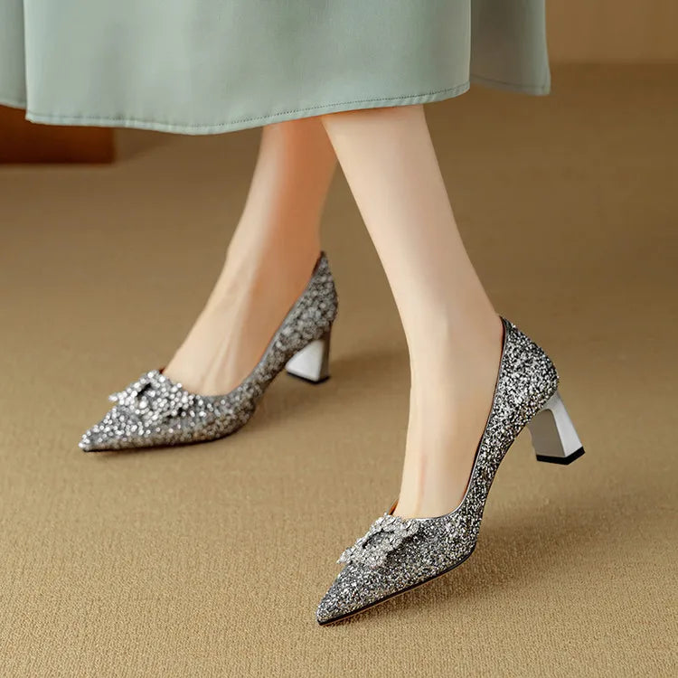 Theresa – Glitzer-Pumps