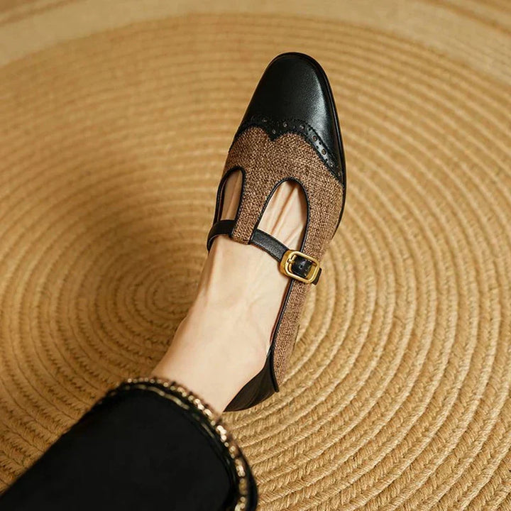Sophie – Vintage-Schuhe mit Schnalle