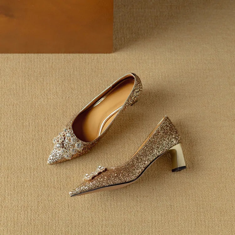 Theresa – Glitzer-Pumps