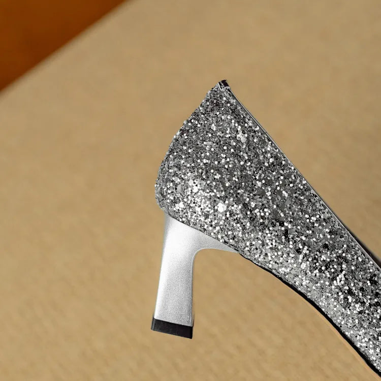 Theresa – Glitzer-Pumps