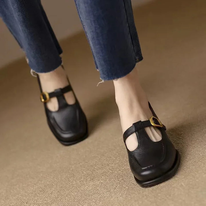 Emilia – T-Steg-Schuhe im Vintage-Stil
