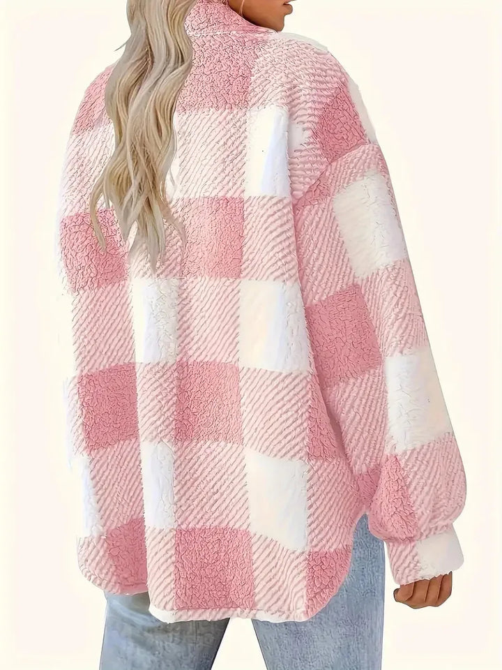 Johanna-Frieda | Elegante gestreifte Fleecejacke