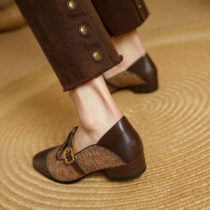 Sophie – Vintage-Schuhe mit Schnalle