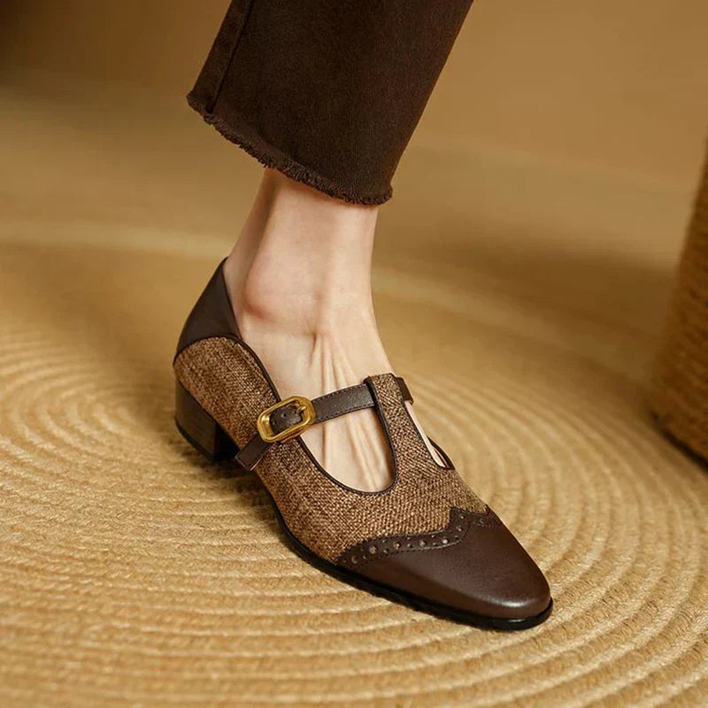 Sophie – Vintage-Schuhe mit Schnalle