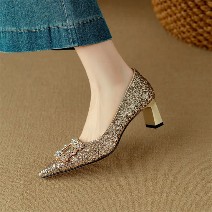 Theresa – Glitzer-Pumps