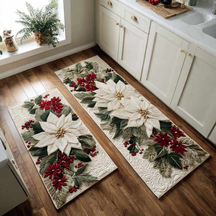 Rutschfester Küchenteppich – mit Schneeflocken