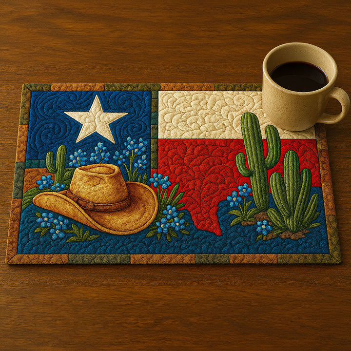 Gesteppte Tischsets – Geist von Texas