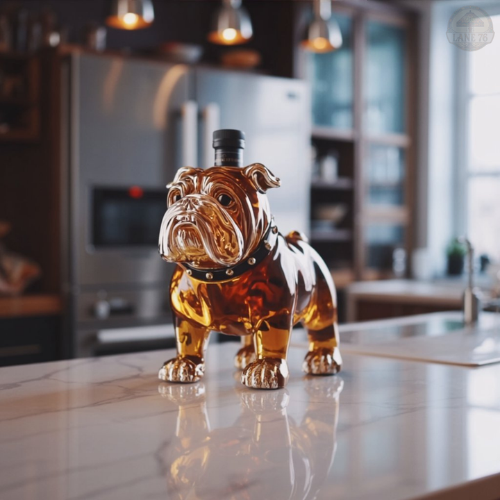 Whiskey-Flasche - Bulldoggen-Edition