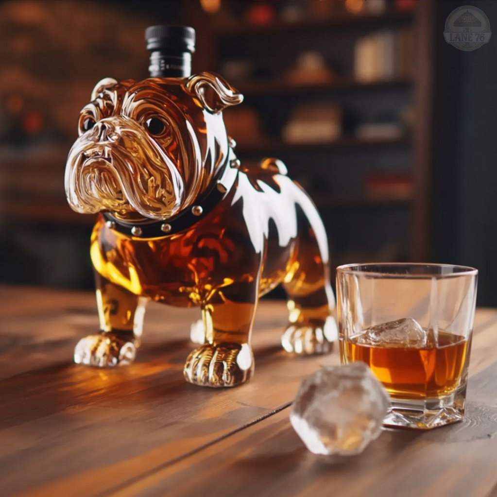 Whiskey-Flasche - Bulldoggen-Edition