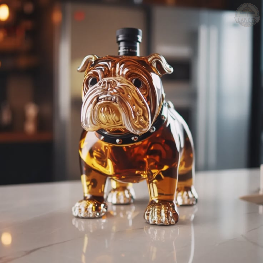 Whiskey-Flasche - Bulldoggen-Edition