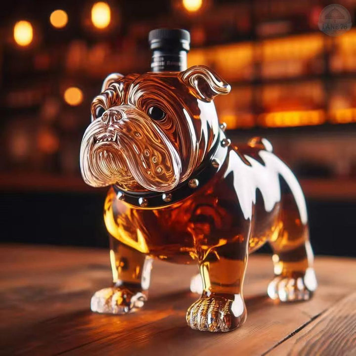 Whiskey-Flasche - Bulldoggen-Edition