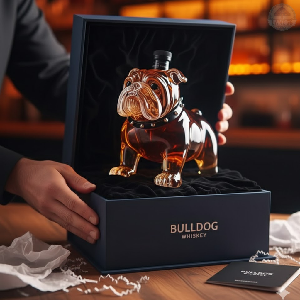 Whiskey-Flasche - Bulldoggen-Edition
