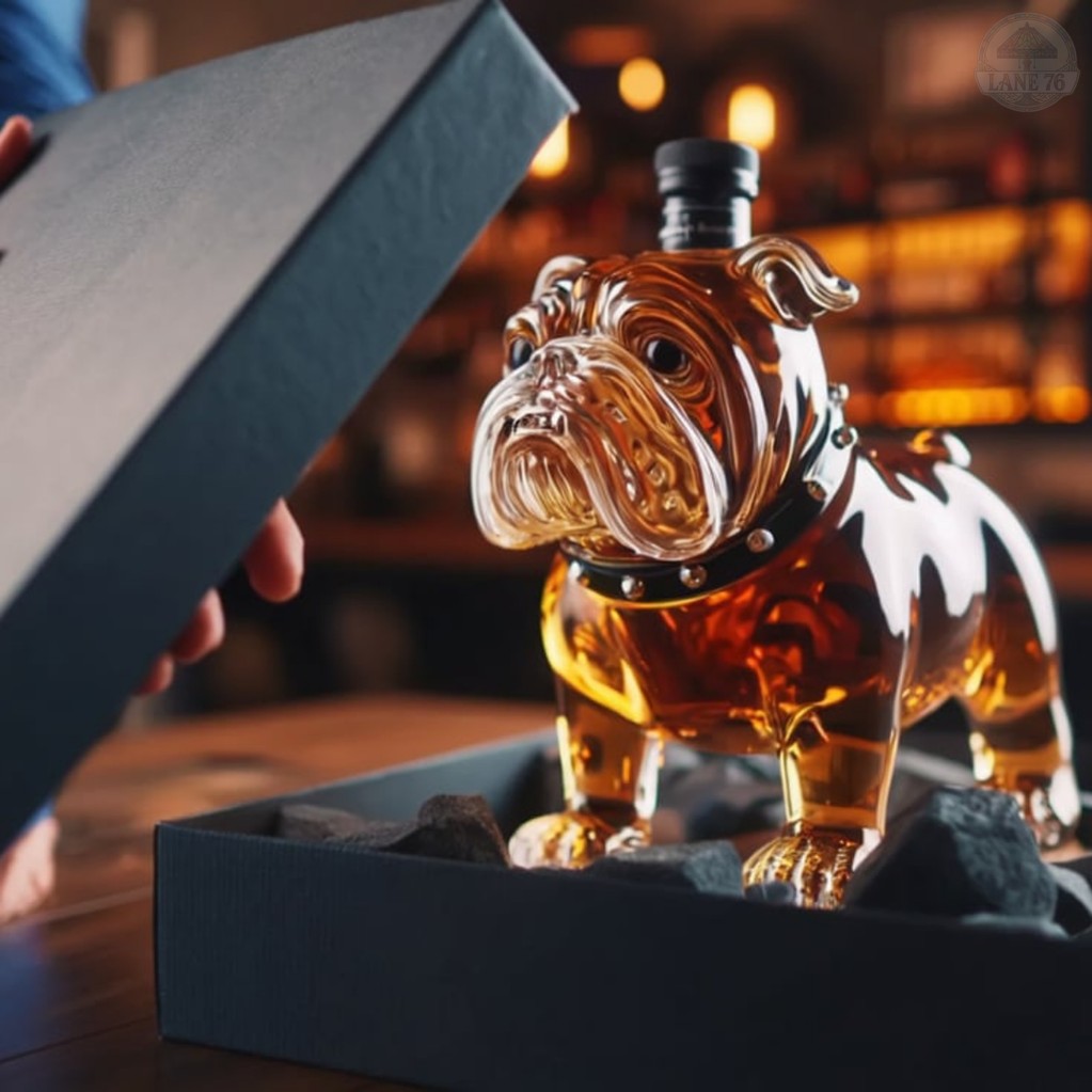 Whiskey-Flasche - Bulldoggen-Edition