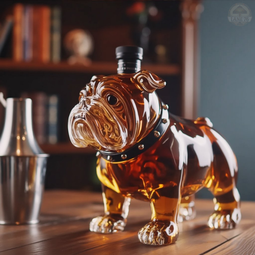 Whiskey-Flasche - Bulldoggen-Edition