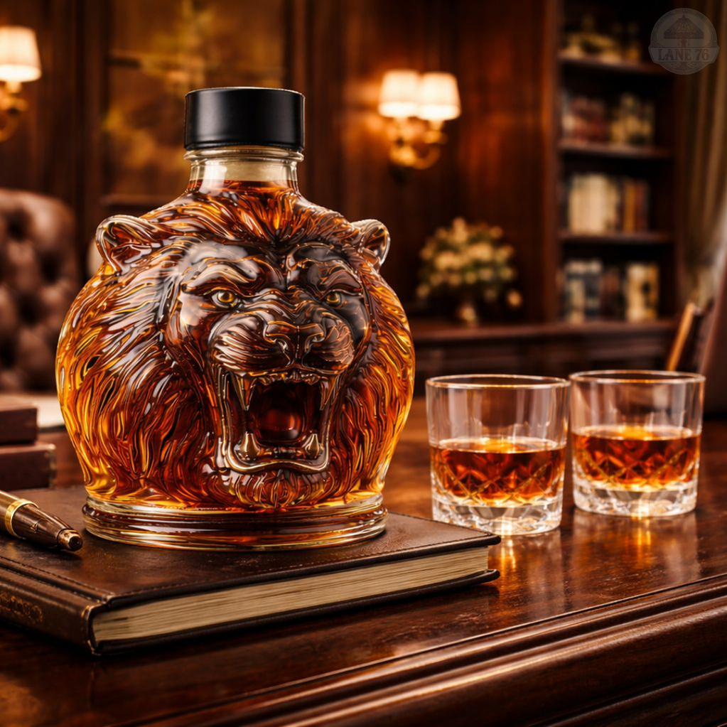 Whiskey-Karaffe - Löwen-Edition
