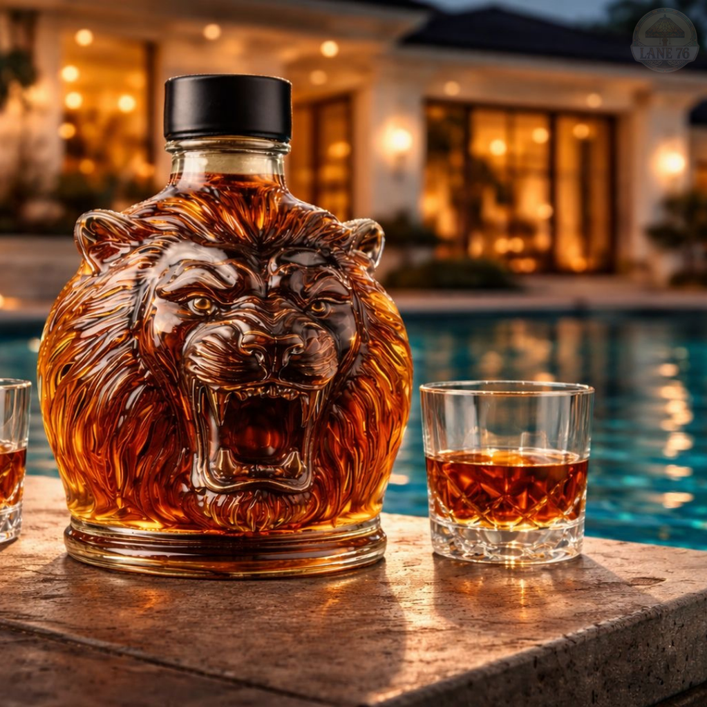 Whiskey-Karaffe - Löwen-Edition