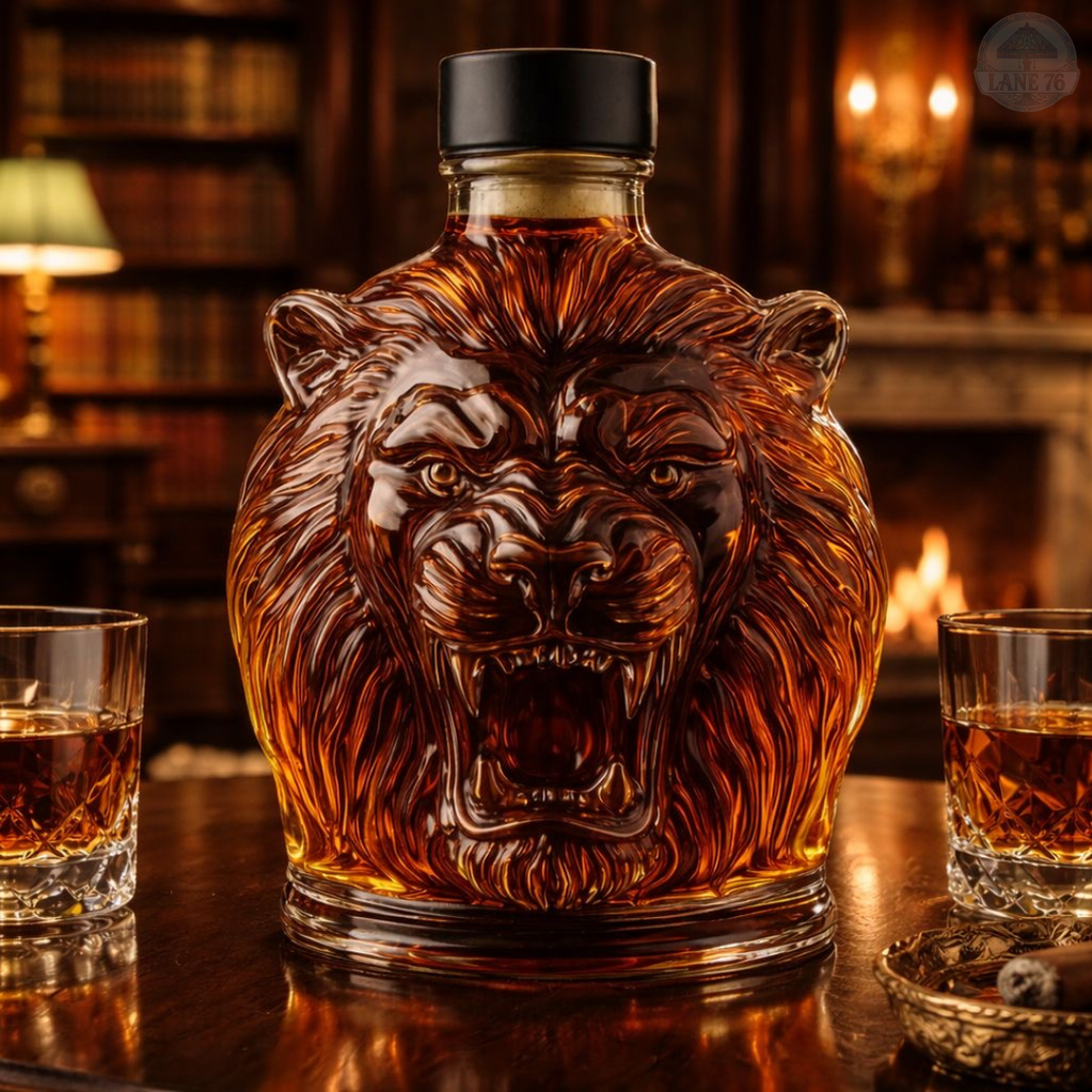 Whiskey-Karaffe - Löwen-Edition