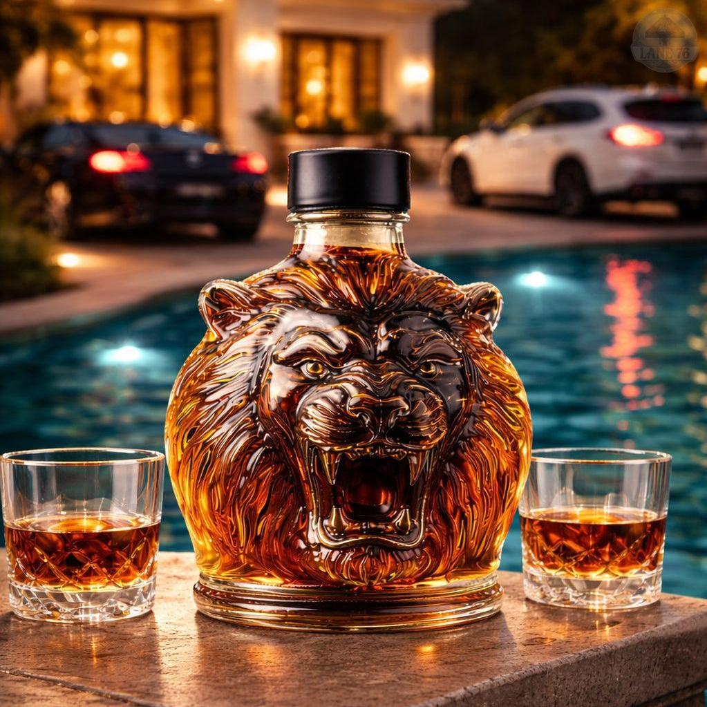 Whiskey-Karaffe - Löwen-Edition